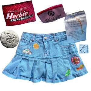 Disney Herbie Fully Loaded Love Bug Denim Skort Kids Sz 7/8 M